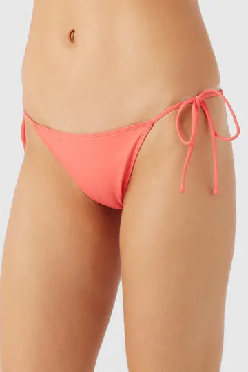 Oneill Womens Bikini Bottoms Saltwater Solids Maracas Tie Side