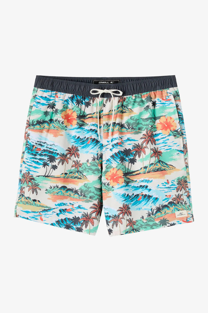 Oneill Mens Boardshorts Hermosa Elastic Waist Lined 17