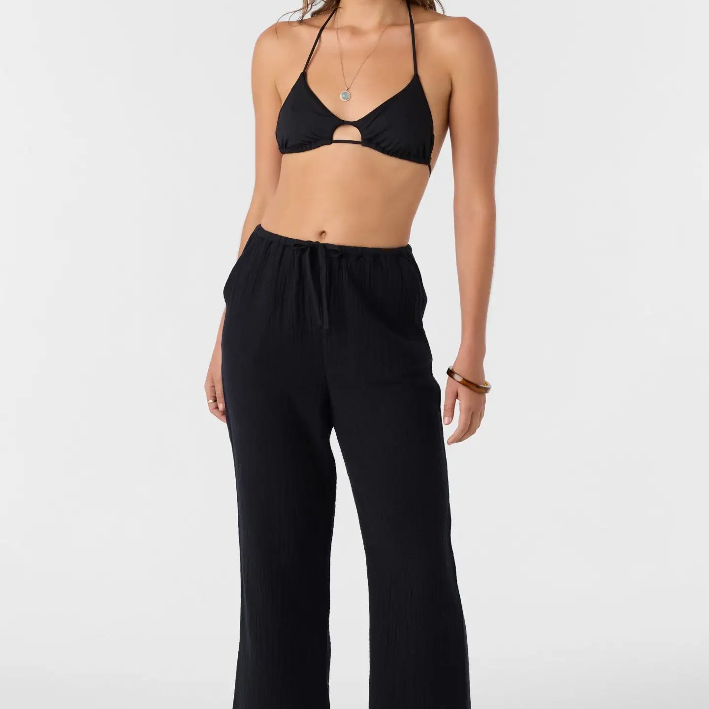 Oneill Womens Pants Brenda Crinkle Double Gauze Beach Pants