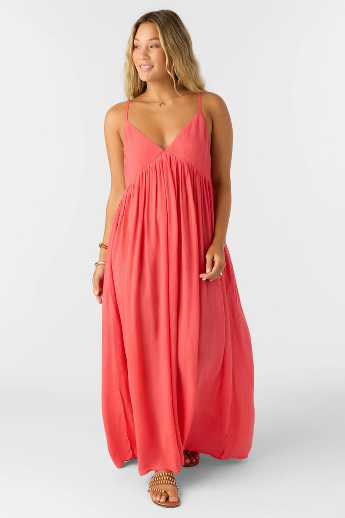 Oneill Womens Dress Saltwater Solids Mel Maxi Cover-Up