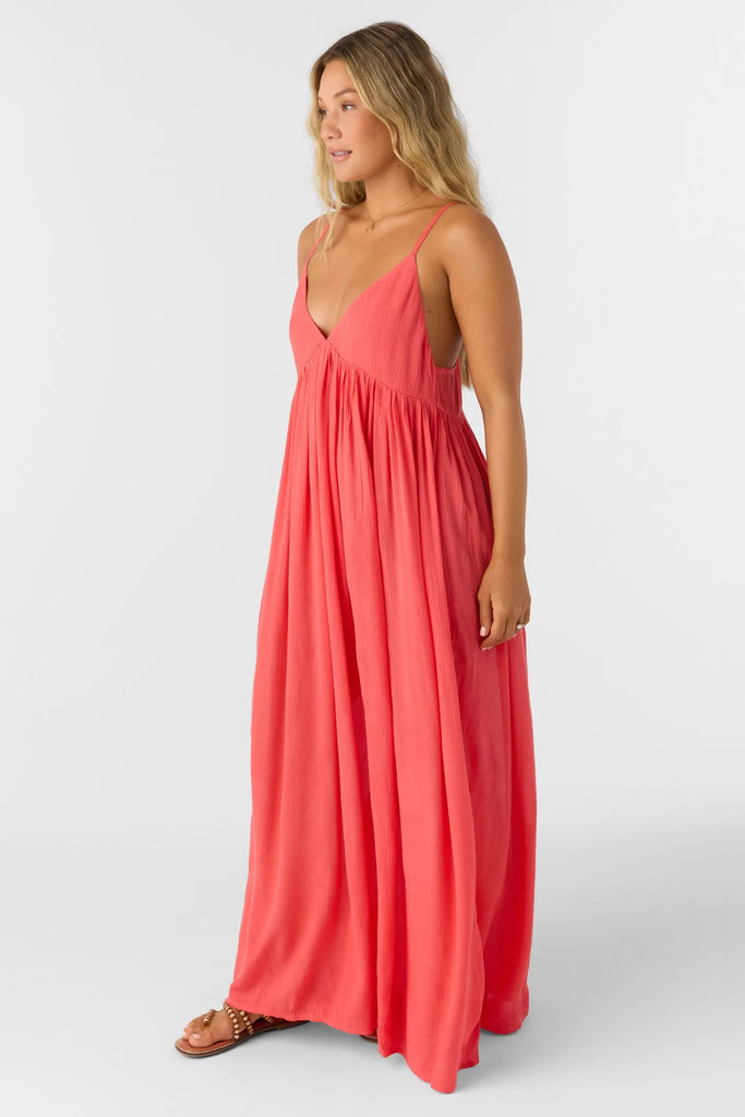 Oneill Womens Dress Saltwater Solids Mel Maxi Cover-Up