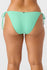 Oneill Womens Bikini Bottoms Saltwater Solids Rib Maracas Tie Side