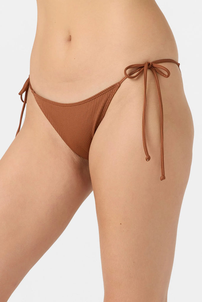 Oneill Womens Bikini Bottoms Saltwater Solids Rib Maracas Tie Side
