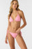 Oneill Womens Bikini Bottoms Saltwater Solids Rib Maracas Tie Side