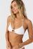 Oneill Womens Bikini Top Saltwater Solids Rib Madrid Halter