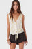 Oneill Womens Tank Top Jaden Tatianna Floral Tie Front