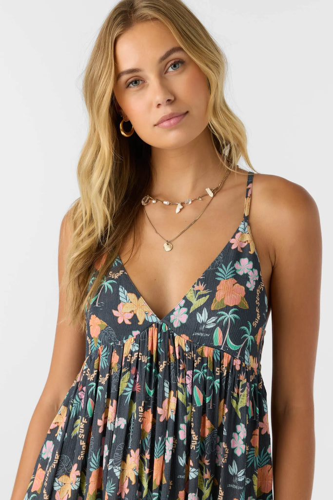 Oneill Womens Dress Loindaflow Mel Mini Printed