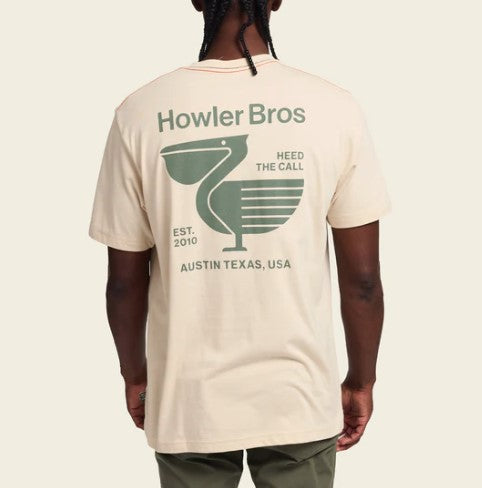 Howler Brothers Mens Shirt Pelican Postage Pocket T