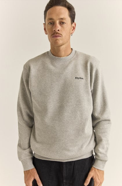 Rhythm Mens Sweatshirt Brand Fleece Crew