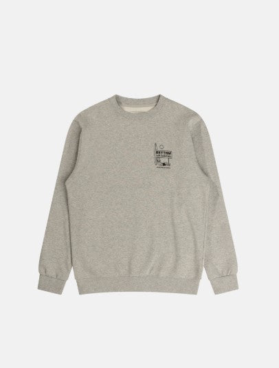 Rhythm Mens Sweatshirt Siesta Fleece Crew