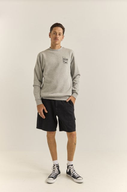 Rhythm Mens Sweatshirt Siesta Fleece Crew