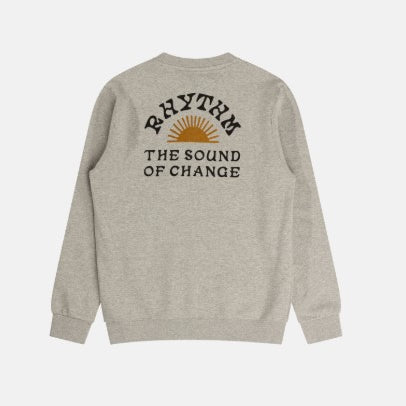 Rhythm Mens Sweatshirt Awake Fleece Crew