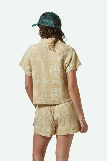 Brixton Womens Shirt Wandering Tie Top