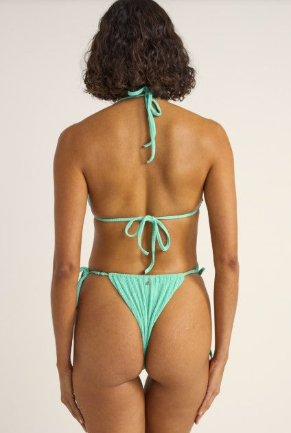 Rhythm Womens Bikini Top Isla Rib Slide Tri