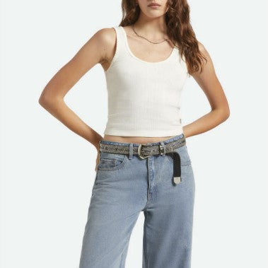 Brixton Womens Tank Top Pointelle Slim Fit
