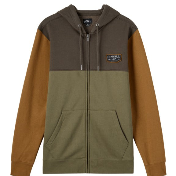 Oneill Mens Sweatshirt Capitola Zip Colorblock