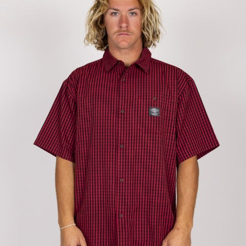 Rusty Mens Woven Worldwide Curve