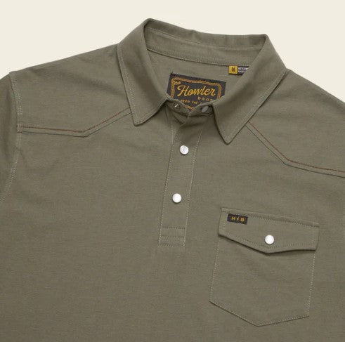 Howler Brothers Mens Knit Ranchero Polo