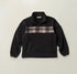 Rhythm Mens Sweatshirt Checkered Fleece Quarter Zip