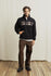 Rhythm Mens Sweatshirt Checkered Fleece Quarter Zip