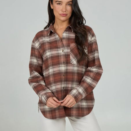Salty Crew Womens Shirt Shore Break Flannel