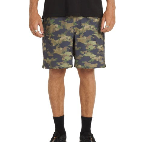 RVCA Mens Shorts Yogger Stretch Contrast 17"
