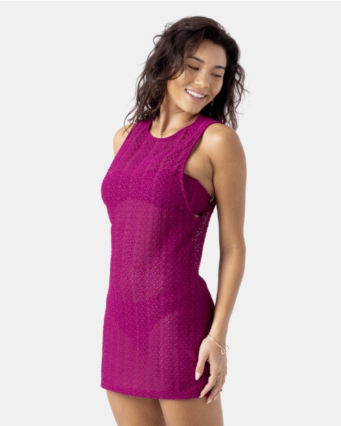 Roxy Womens Dress Crochet Cover Up