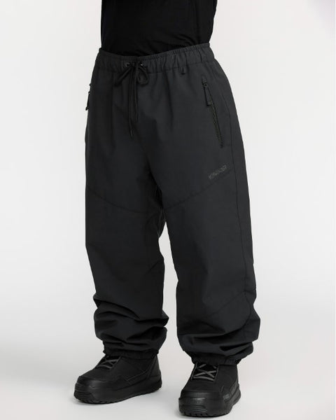 スノーボード MENS NEW SLASHSLAPPER PANTS - BLACK Volcom Mens Snow Pants New Slashslapper
