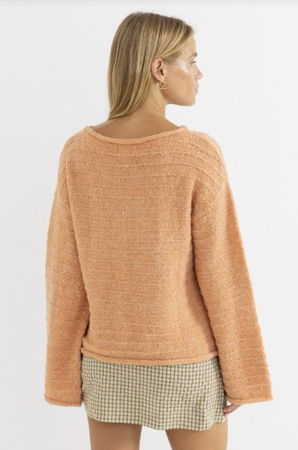 Rhythm Womens Sweater Baklava Knit