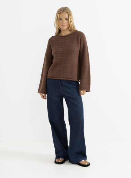 Rhythm Womens Sweater Baklava Knit
