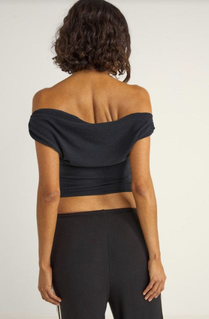 Rhythm Womens Shirt Juno Off Shoulder Top