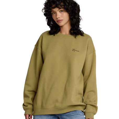 RVCA Womens Sweatshirt Baggie BF Crew