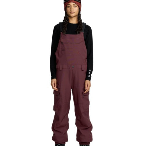 Volcom Womens Snow Pants Creston 3D Stretch Bib Overall