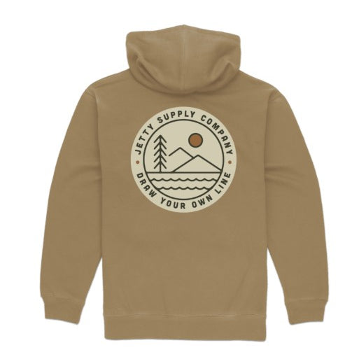 Jetty Mens Sweatshirt Emblem Zip Hoodie