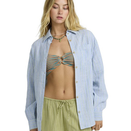 Billabong Womens Shirt Wanderer Printed