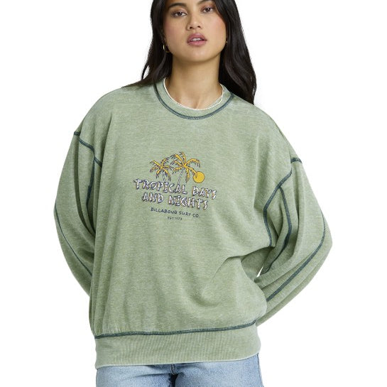 Billabong Womens Sweatshirt All The Days Kendal Crew