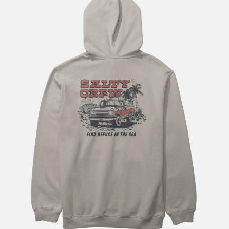 Salty Crew Mens Sweatshirt Truck Stop Fleece Hoodie