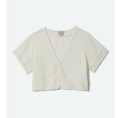 Brixton Womens Shirt Seaside Eyelet Top