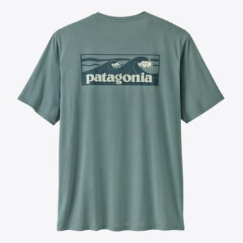Patagonia Mens Shirt Cap Cool Daily Shirt Boardshort Logo