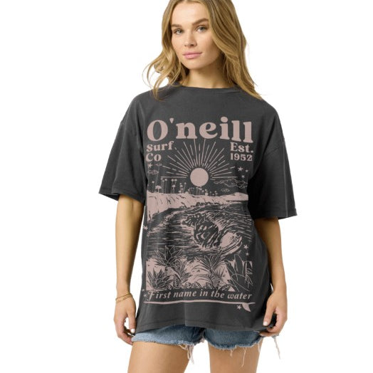 Oneill Womens Shirt Chore Break Oversized Tee