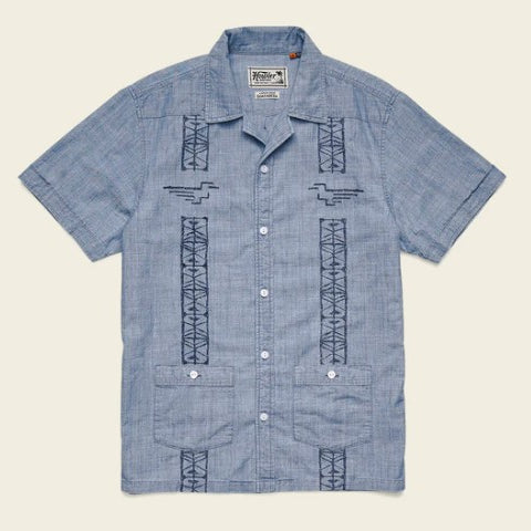 Howler Brothers Mens Woven Guayabera
