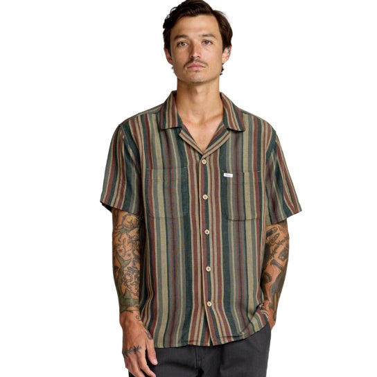 RVCA Mens Woven Exotica Stripe