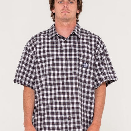 Rusty Mens Woven Worldwide Curved Hem