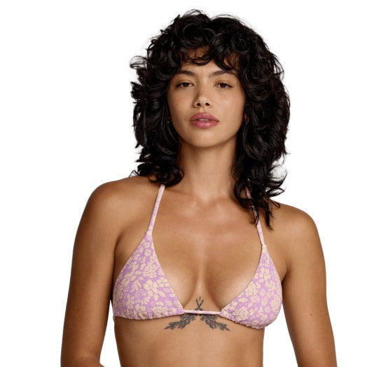 RVCA Womens Bikini Top Roma Halter Tri