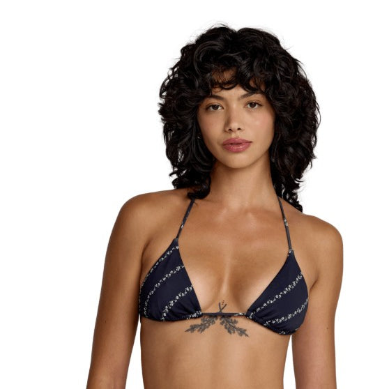 RVCA Womens Bikini Top Florence Halter Tri