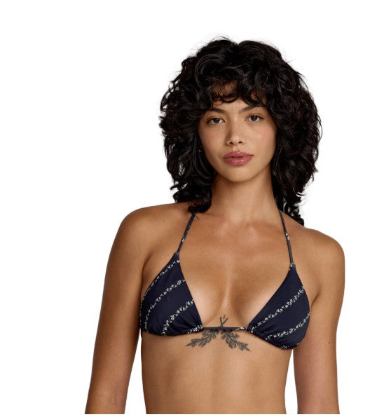 RVCA Womens Bikini Top Florence Halter Tri