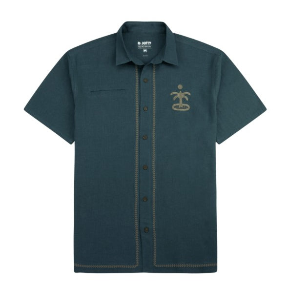 Jetty Mens Woven Marshall Embroidered Linen
