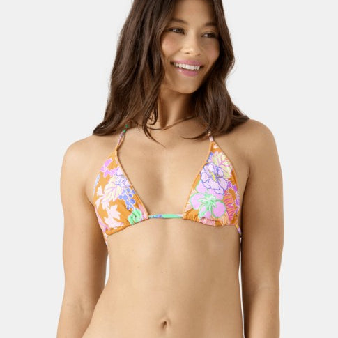 Roxy Womens Bikini Top Let It On Me Marrow Edge Mini Tiki Tri