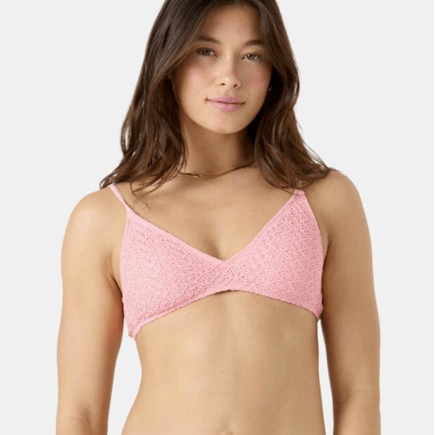 Roxy Womens Bikini Top Crochet Athletic Triangle