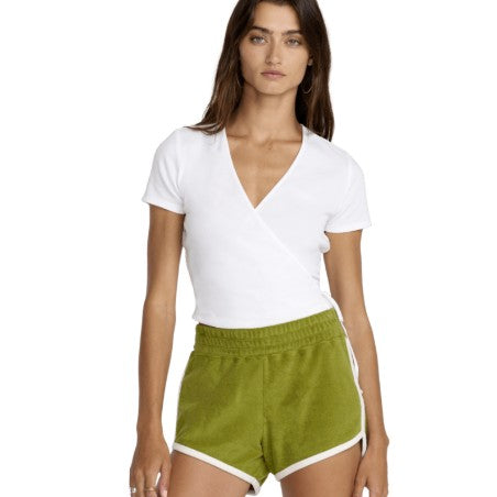 RVCA Womens Shirt Roma Wrap Top